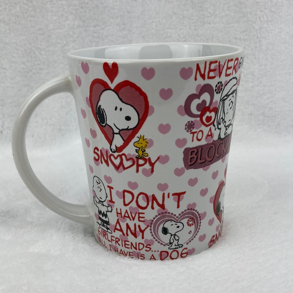 Gibson Home Peanuts Snoopy and Woodstock Love Mug 15 oz.